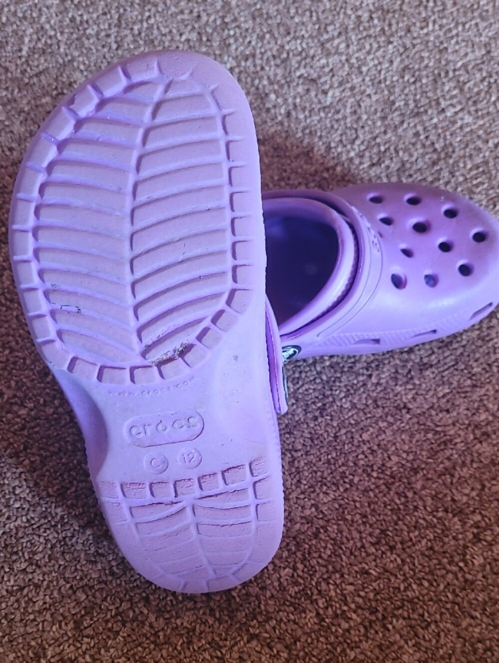 CROCS Kids Lightweight Clogs in Bright Purple - Picture 3 of 3